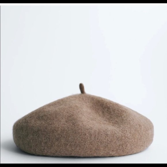 ZARA Wool Beret Mid Camel Blogger’s Favorite - Picture 7 of 7